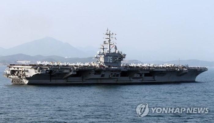 美 핵추진 항공모함도 다음달 한반도 출동할 듯