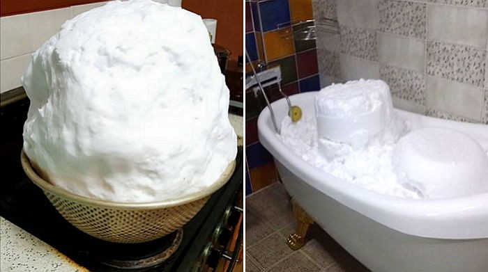 물이 안 나와 눈 녹여 쓸 수밖에 없는 제주도 상황 (사진)