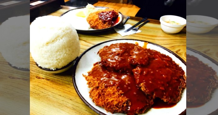 5분안에 다 먹으면 반년간 공짜라는 대왕돈까스