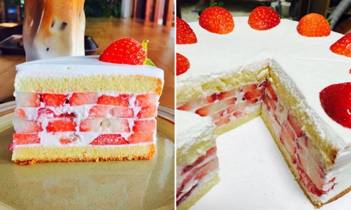 대구에서 제일 유명하다는 ‘커피명가’ 딸기 케이크 (사진)