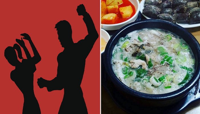 “사랑 안 해”여친 말에 순댓국 뚝배기 던진 남자친구