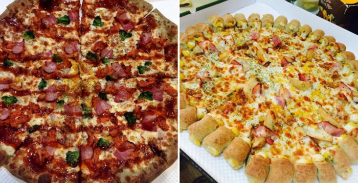 가성비 최고라는 45cm 크기 점보피자