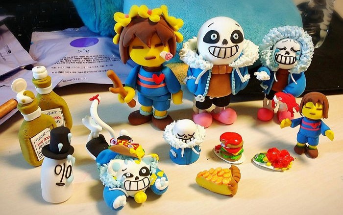 ‘언더테일’ 게임 덕후가 만들었다는 핸드메이드 피규어 (사진 3장)