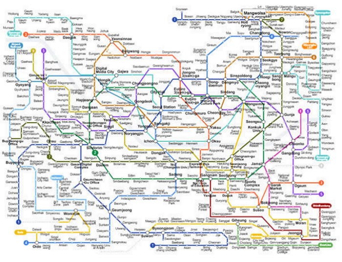 세계에서 가장 복잡한 지하철 노선 Top 15
