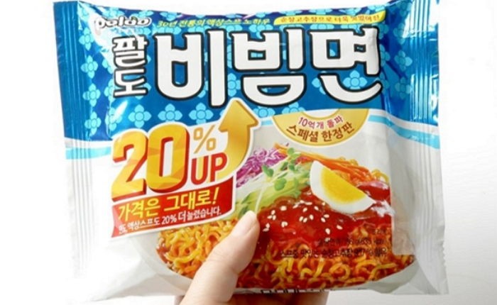 “팔도 비빔면 용량 20% 늘린 스페셜 한정판 출시한다”