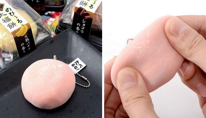 “먹지마세요” 너무 리얼해 경고문 붙은 찹쌀떡 열쇠고리