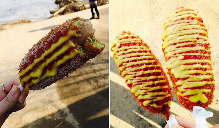 양평 두물머리서 판다는 토실토실한 핫도그 (사진)