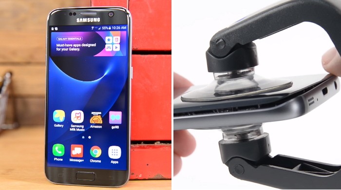 삼성 갤럭시S7, 액정 깨지면 수리하기 힘들다