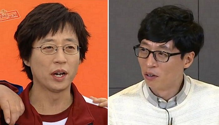 뱀파이어설 도는 유재석의 30대와 40대 비교 사진