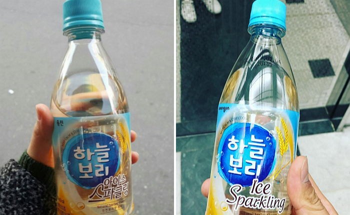 탄산 넣어 톡 쏘는 하늘보리 아이스 스파클링