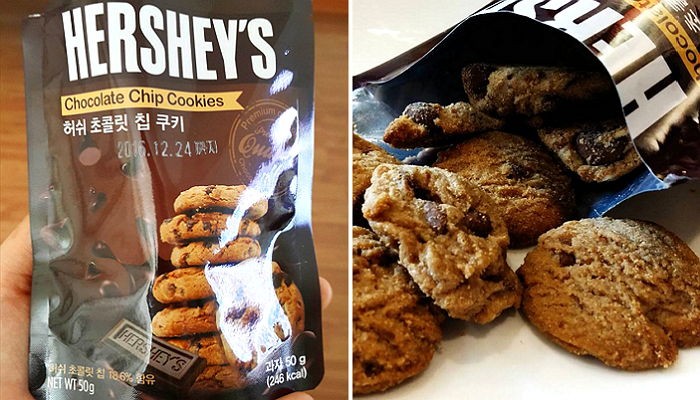 허쉬 초콜릿이 콕콕 박힌 GS25 신상 쿠키