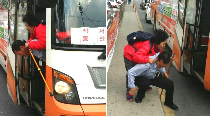 ‘아직 세상은 따뜻하다’는 것을 보여준 버스 기사 (사진)