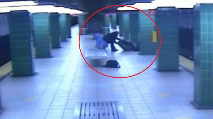 지하철서 자살하려는 남성을 본 전역 군인의 반응 (영상)