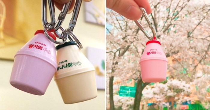 귀요미 폭발하는 아기자기 ‘딸기우유’ 열쇠고리