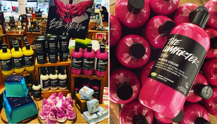 러쉬가 봄 신상으로 출시한 색스러운(?) 신제품