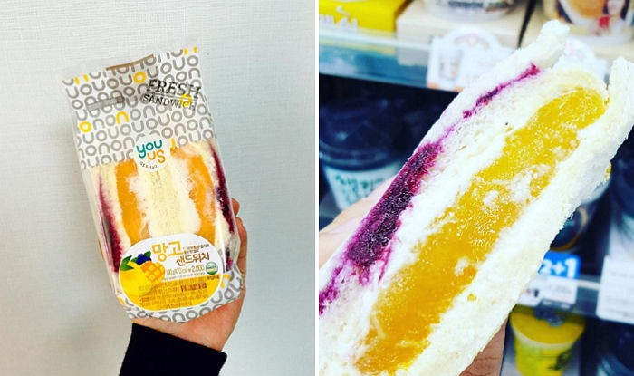 망고가 통째로 들어간 GS25 ‘망고 샌드위치’