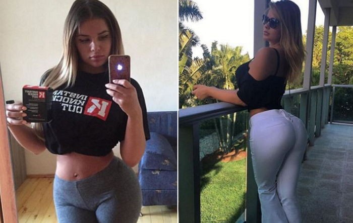 “나는 자연산” 러시아 ‘킴 카다시안’의 몸매 인증 (사진)