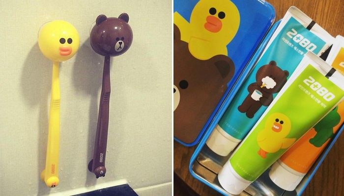 양치 시간이 기다려지는 ‘라인프렌즈’ 칫솔세트