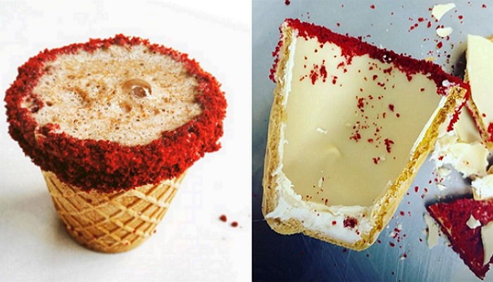 커피 넣으면 초콜릿이 녹아 나온다는 ‘와플샷’ (사진)