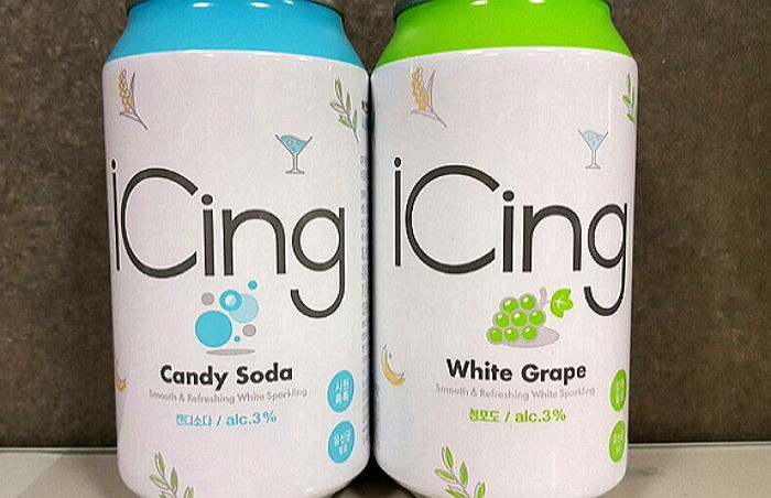 탄산 들어간 청포도맛·캔디소다맛 캔 막걸리 ‘아이싱’ 출시