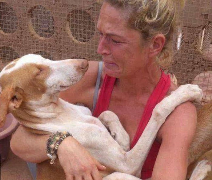 눈 먼 강아지의 선택을 받은 여성은 입양을 결정했다