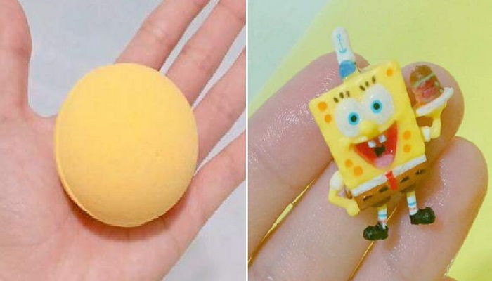 물에 녹으면 ‘스폰지밥 피규어’ 나온다는 입욕제