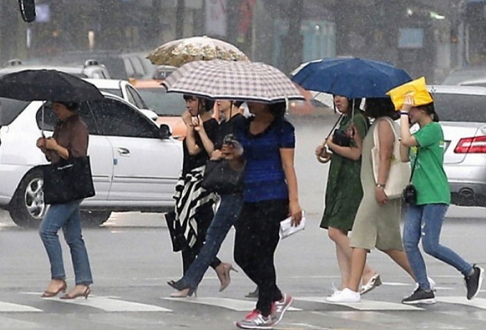월요일(16일) 오전까지 돌풍과 함께 전국에 큰 비 내린다
