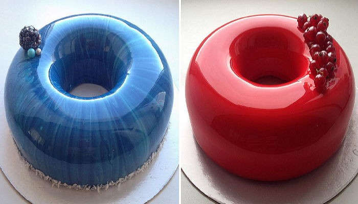 우주를 담아낸 듯한 영롱한 수제 케이크 (사진)