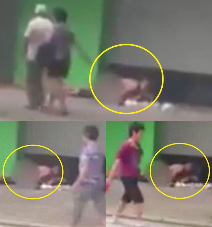 길거리서 성관계 갖는 커플을 본 중국 시민들의 반응