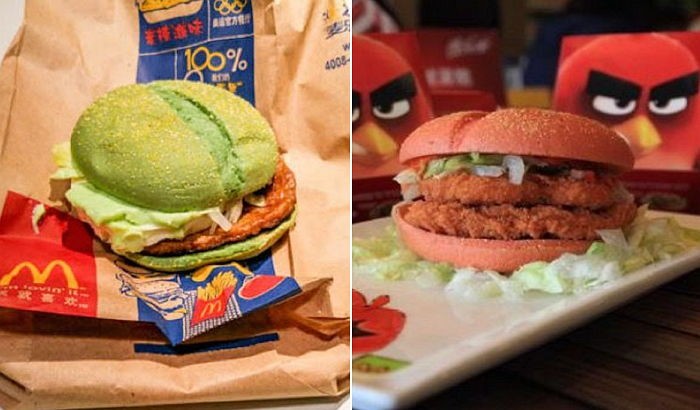 앵그리버드와 함께 출시된 ‘녹색 돼지’ 햄버거