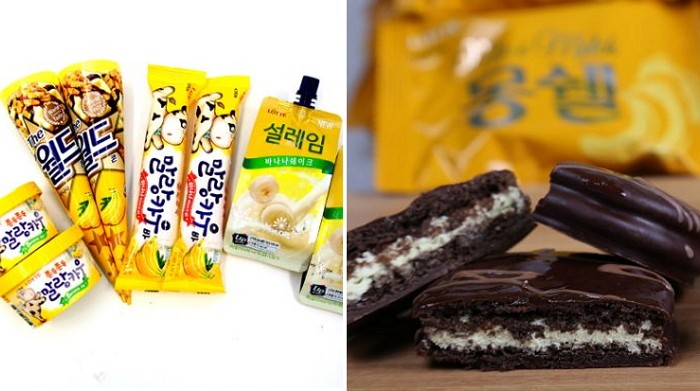 바나나맛 제품만 출시하는 요즘 제과업계