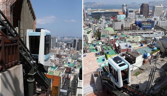 부산이 한눈에 다 내려다보이는 ‘168계단 모노레일’
