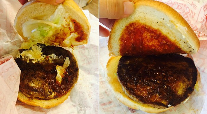 롯데리아 알바생이 건넨 햄버거에 격분한 손님