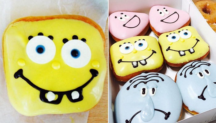 크리스피크림, 한정판 ‘스폰지밥’ 도넛 3종 출시