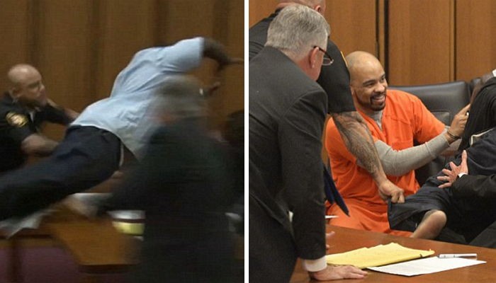 딸 성폭행하고 살해한 범인 죽이려고 달려든 아빠 (영상)