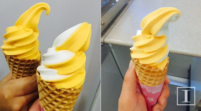 상큼함 터지는 미니스톱 망고 소프트크림 후기