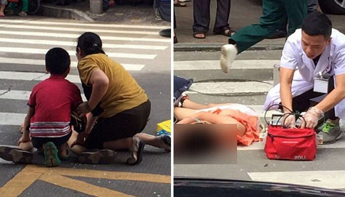 20층서 떨어진 유리창에 맞은 누나가 죽자 동생은 오열했다