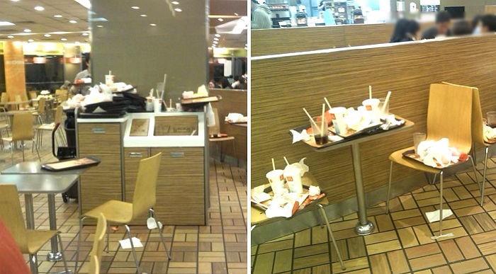 “맥도날드 직원은 청소부가 아닙니다”