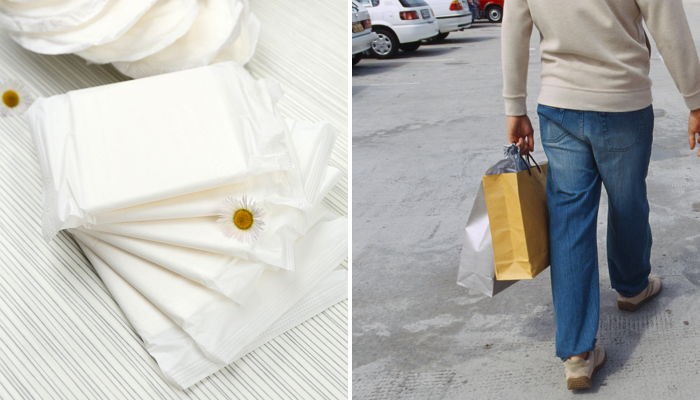 아내의 생리통 이해하기 위해 ‘생리대’ 차고 다닌 남편