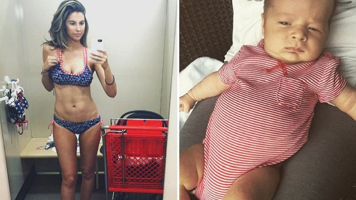 출산 한달 만에 산모가 올린 ‘비키니 사진’ 논란