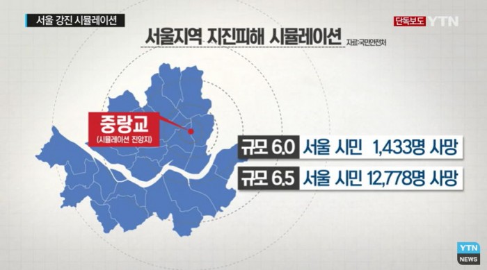 “서울 규모 6.5 지진시 1만2,000명 사망···강남 취약” (영상)