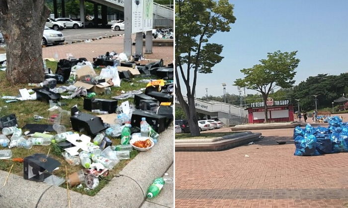 빅뱅 콘서트 끝난 뒤 ‘상암 월드컵 경기장’ 현재 상황 (사진)