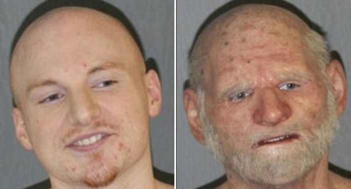 할아버지로 ‘특수 분장’하고도 경찰에 붙잡힌 범죄자 (사진)