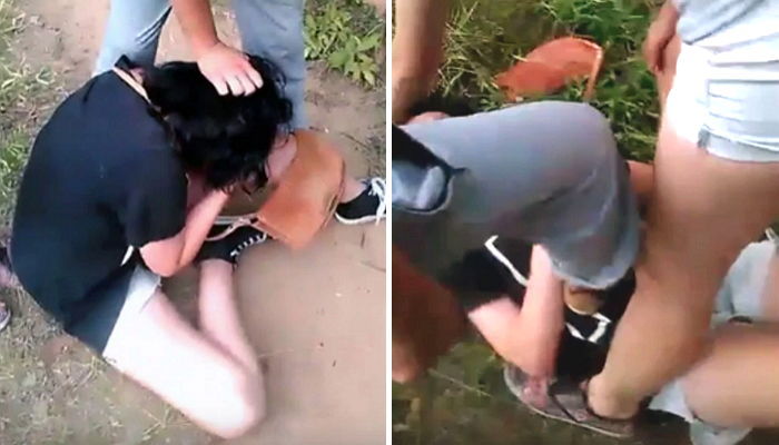 헛소문 퍼트렸다고 10대 소녀 집단 폭행후 인증샷 찍은 친구들