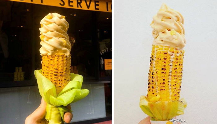 요즘 중국서 난리난 ‘옥수수 소프트 아이스크림’