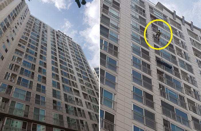 아랫집에서 “탄 냄새 난다”는 신고에 긴급 출동한 소방관