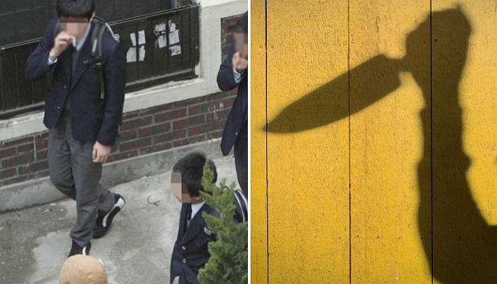 여자친구 욕한 동급생 찾아가 칼부림한 고등학생