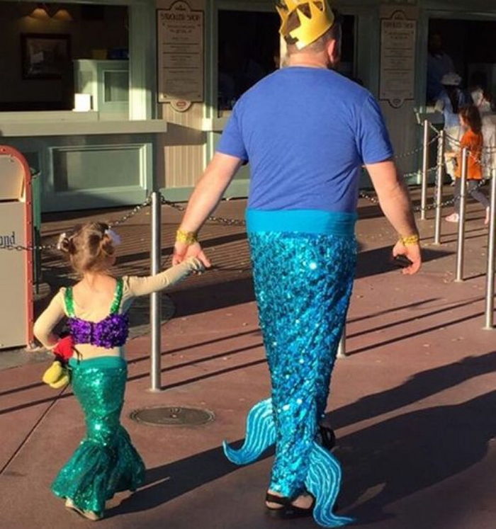 사랑하는 딸 위해 ‘디즈니 공주’로 변신한 아빠