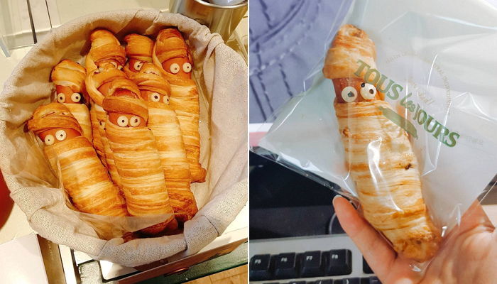 핼러윈 맞아 출시된 ‘소시지 미라 빵’