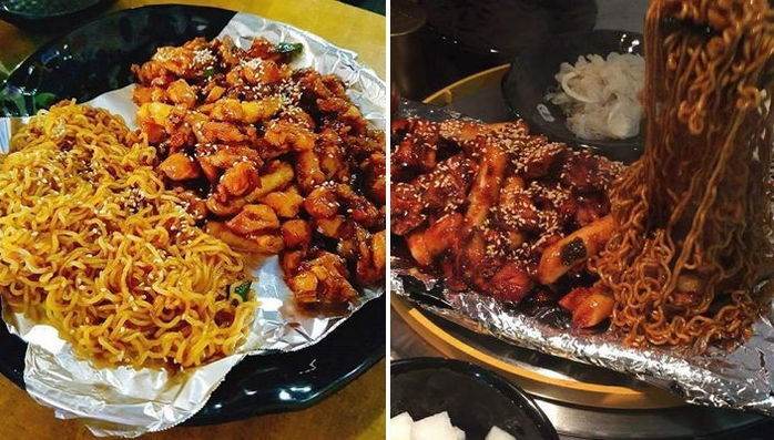 요즘 인기라는 야식계 샛별, ‘치킨+라면’ 조합